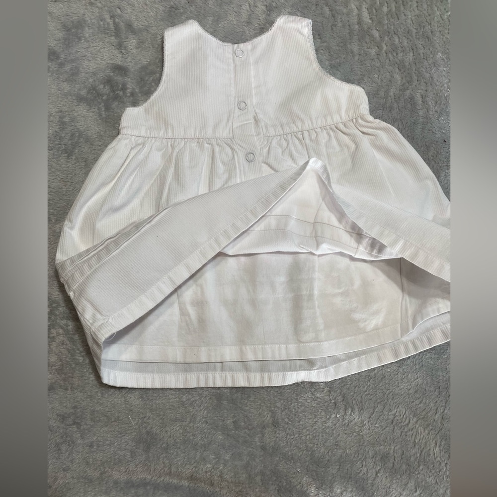 Baby Girl Clothes New Vintage Carter's 6 Month white with pink flowers. - Picture 5 of 5